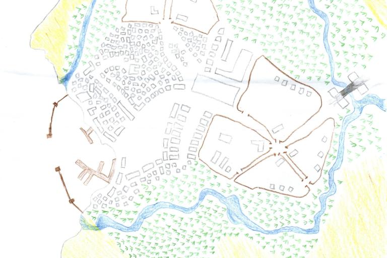 The fantasy city of Burgate